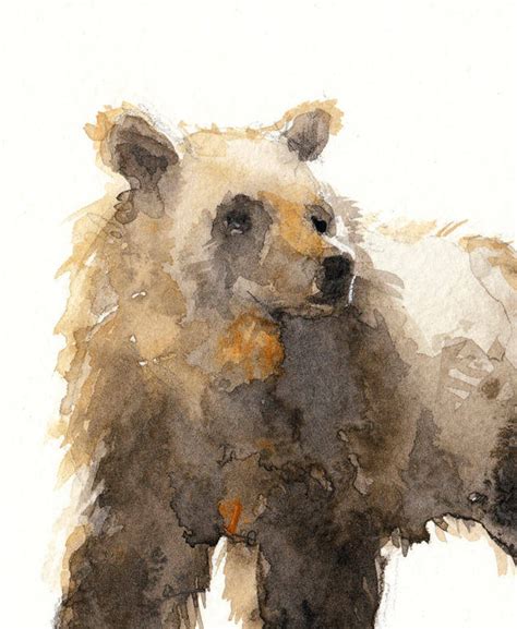 Brown Bear Art Print Print From My Original Watercolor Painting - Etsy