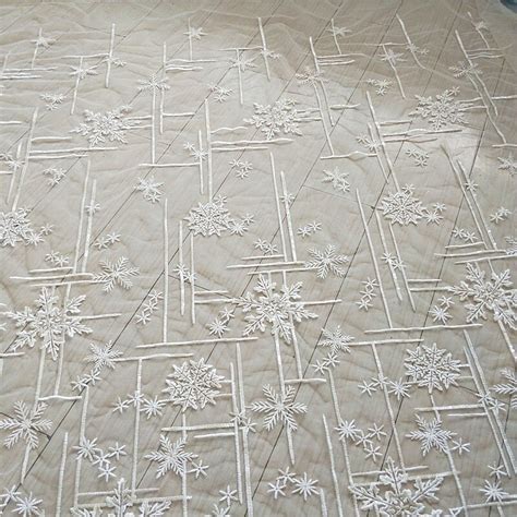 Width 53.14 inches snowflake pattern lace fabric embroidered | Etsy