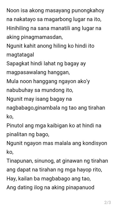 Spoken Poetry About Kalikasan Tagalog Version