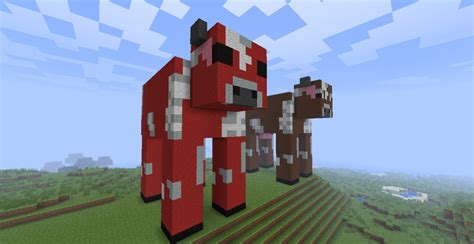 Minecraft - Cow and Cow Mushroom Statue Minecraft Project