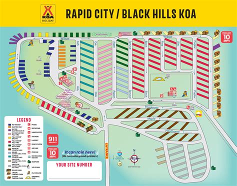 Campground Map | Rapid City/Black Hills KOA Holiday