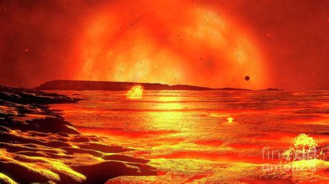 Red Giant Sun Photograph by Mark Garlick/science Photo Library - Fine ...