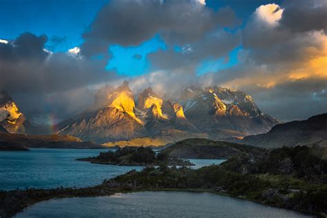 Golden Sunrise at Torres Del Paine by Evgeny Tchebotarev - Photo ...