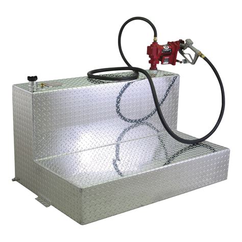 RDS Aluminum Transfer Fuel Tank — 95 Gallon, L-Shaped, Diamond Plate ...