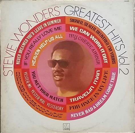 Stevie Wonder – Stevie Wonder's Greatest Hits Vol. 2 (1981, Vinyl ...