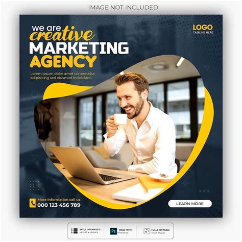 Free PSD | Digital marketing agency and corporate social media post ...