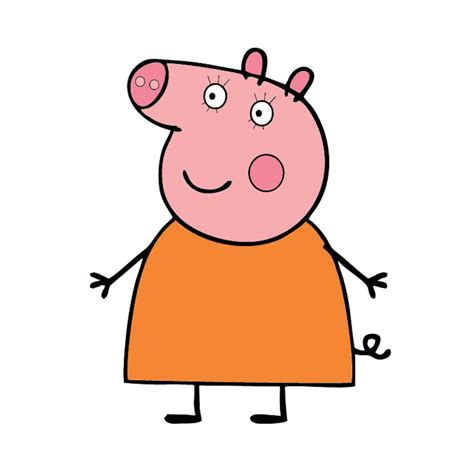 SVG file Full Color Mommy Pig Peppa Pig Nickelodeon Kids | Etsy