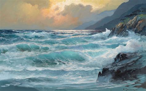 🔥 Download Paintings Ocean Wallpaper by @peterk29 | HD Wallpapers 2560 ...