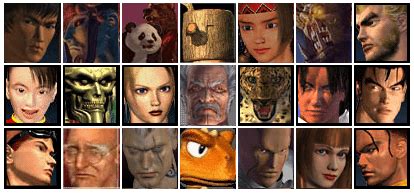 Tekken 3 Character Select