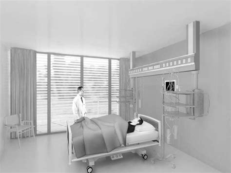 The hospital room with medical equipment visible. | Download Scientific ...