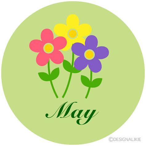 Cute Flowers May Clip Art Free PNG Image｜Illustoon