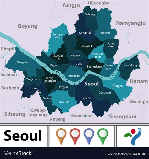 Political Map Of Seoul