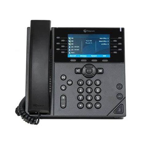 Polycom VVX 450 Twelve-line, performance IP desk phone with color ...