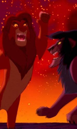 Lion King Scar And Simba Fight