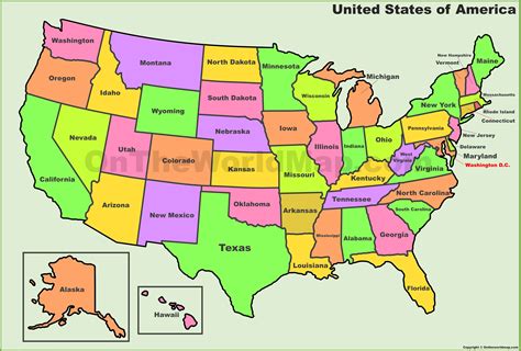 Map Of Usa Showing States – Topographic Map of Usa with States