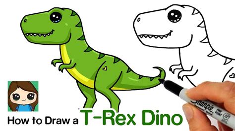 How to Draw a T-Rex Dinosaur Easy