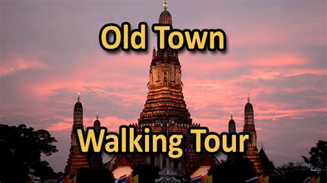 Old Town Walking Tour in Bangkok Thailand - YouTube