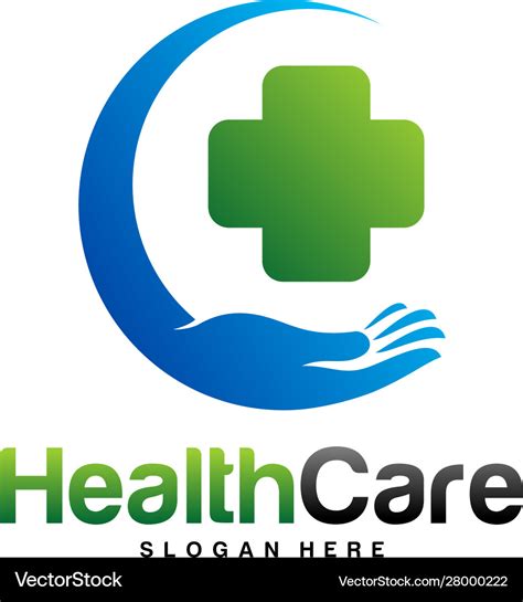 Health care logo design concept care logo Vector Image