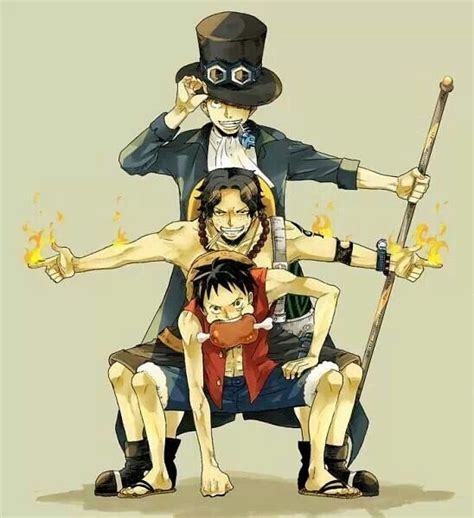 One Piece-Sabo,Ace,Luffy Sabo One Piece, One Piece Luffy, One Piece ...