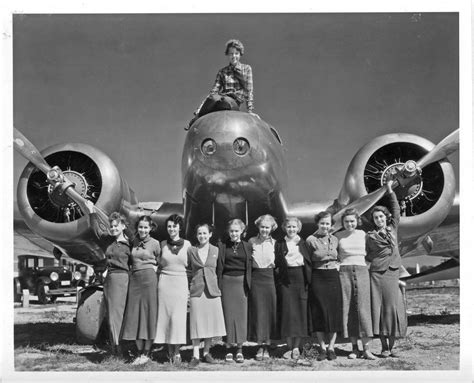 Sept. 20, 1936 Amelia Earhart sits on top of her Lockheed Electra plane ...