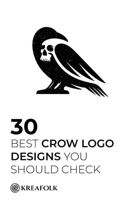 30 Best Crow Logo Designs You Should Check | Crow logo, Logo design, Crow