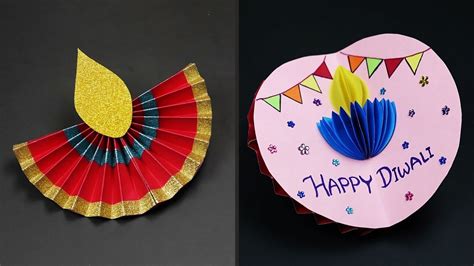 DIY Diwali Greeting Card | How to make Greeting Card For Diwali ...