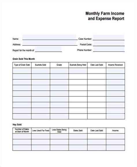 Income And Expense Form Printable - Printable Forms Free Online