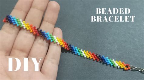 How to make a colorful beaded bracelet: Tutorial/Simply seed beads ...