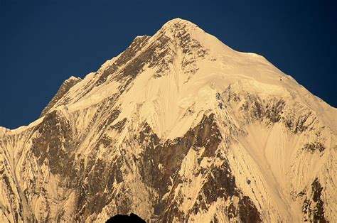 20 Sunrise On Annapurna II Close Up From Koto On The Annapurna Circuit