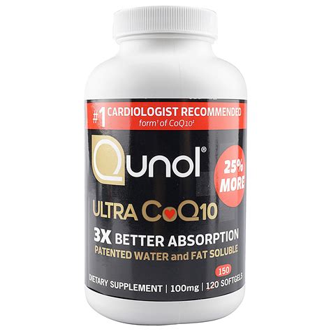 Qunol Ultra CoQ10 Softgels, 100mg, 120 Ct - Walmart.com