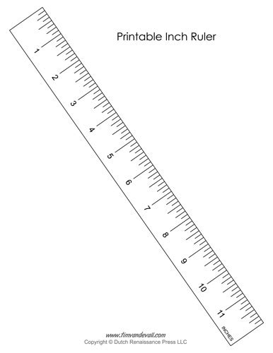 Printable Paper Rulers In Inches - Get What You Need For Free