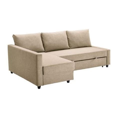 Ikea Sleeper Sectional Sofa w/ Storage in Hyllie Beige - AptDeco