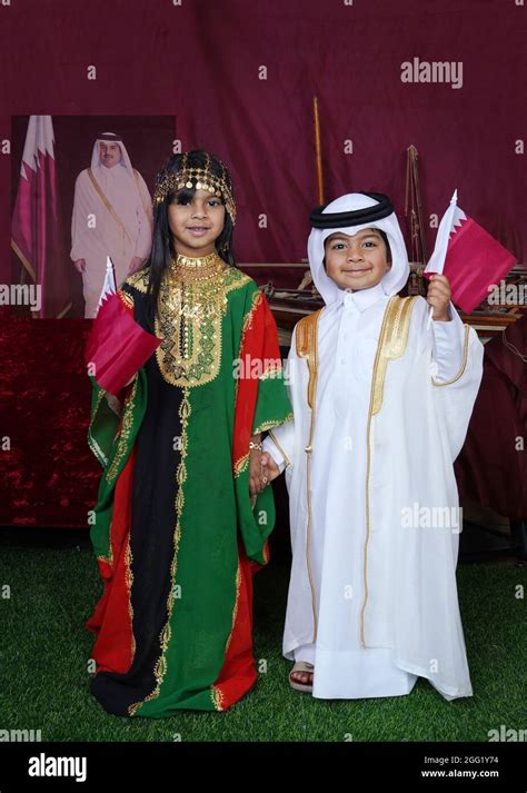 Qatari kids with Traditional dress-QATAR Stock Photo - Alamy