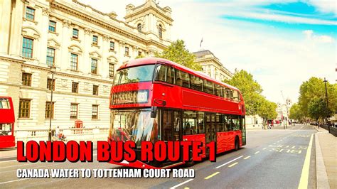 London Bus Ride - Route 1 Full Journey From Canada Water To Tottenham ...