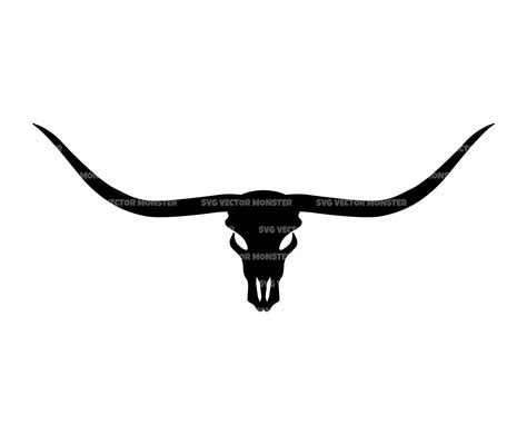 Longhorn Skull Svg. Vector Cut File for Cricut Silhouette - Etsy Canada