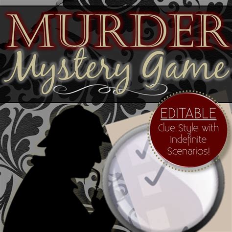 Printable Murder Mystery Game