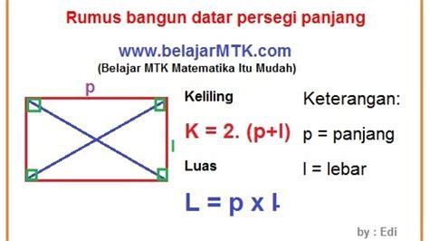 Cara Menghitung Luas Persegi Panjang - IMAGESEE