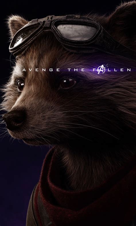 1280x2120 Rocket Raccoon Avengers Endgame 2019 Poster iPhone 6+ ,HD 4k ...