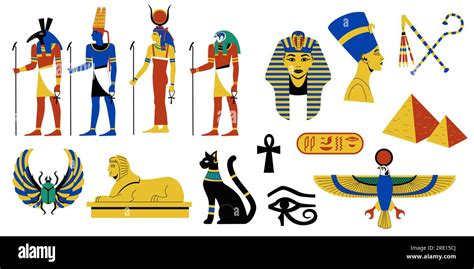 Egyptian mythology collection. Ancient Egyptian religion and archeology ...