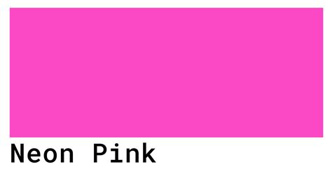 Neon Pink Color Codes - The Hex, RGB and CMYK Values That You Need