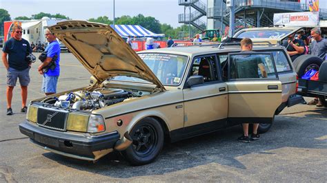 6-Second Turbo Volvo 240 Wagon at HOT ROD Drag Week 2021