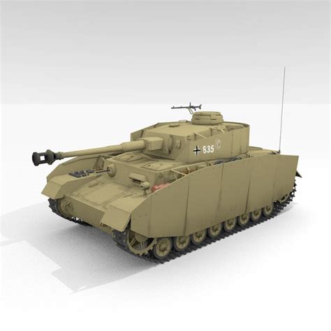 modelo 3d Panzer IV Ausf.H medio tanque - TurboSquid 1425161