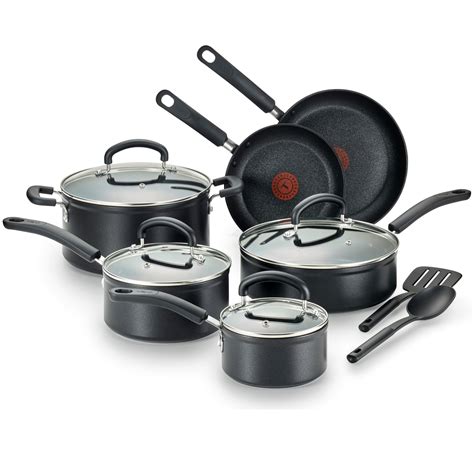 T-Fal, Excellence 12 Piece Set, Titanium Nonstick Dishwasher Safe ...