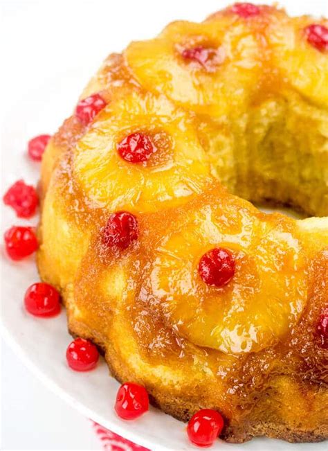 Pineapple Upside Down Bundt Cake {A Twist on a Classic Cake}