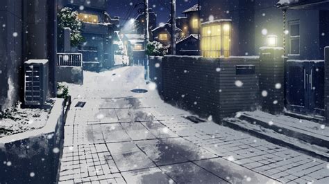 Anime Winter Scenery Wallpaper