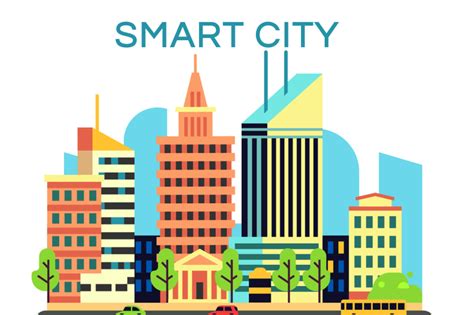 Vector smart city concept with business technology icons By Microvector ...