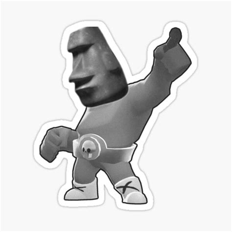 "Moyai Emoji - Moai Statue - meme" Sticker for Sale by Yung-Shop ...