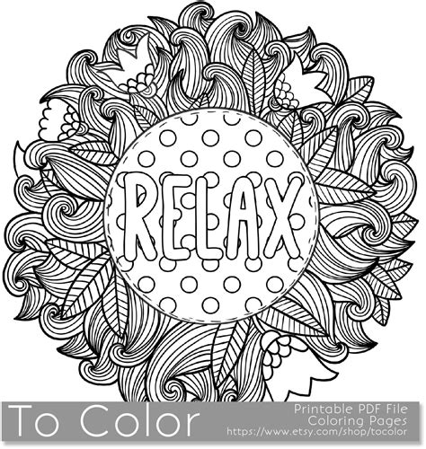 The 21 Best Ideas for Relaxing Coloring Pages for Kids - Home, Family ...