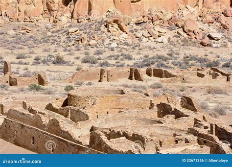 Pueblo Bonito Ruins, Chaco Canyon, New Mexico Stock Photo - Image of ...