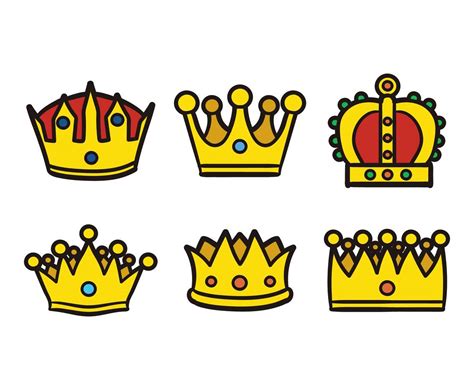 Cartoon Crown Vector Vector Art & Graphics | freevector.com